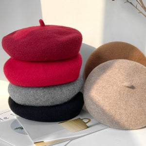 볼륨 울 베레모