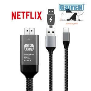 USB C타입 HDMI 갤럭시 삼성 덱스 서포트 미러링 넷플릭스지원 패브릭 2M
