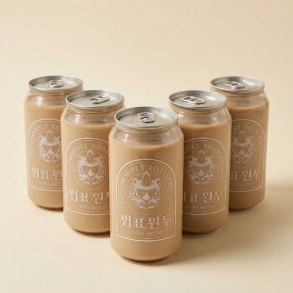 범표원두 범표라떼 350ml 5캔 레터링 단체아메리카노외 5종