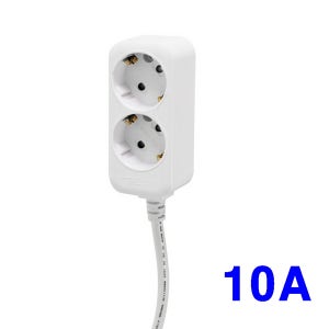국산 2구 10M 220V 돼지코 접지플러그 멀티탭 콘센트 PC 컴퓨터 노트북 전기용품