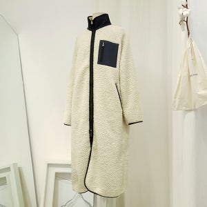 미니멀 브랜딩 한결처럼 - 양털 롱 패딩 코트 (2컬러)