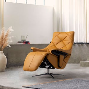 [단종]핸슨소파 포르투 1인용 전동 가죽 리클라이너 소파