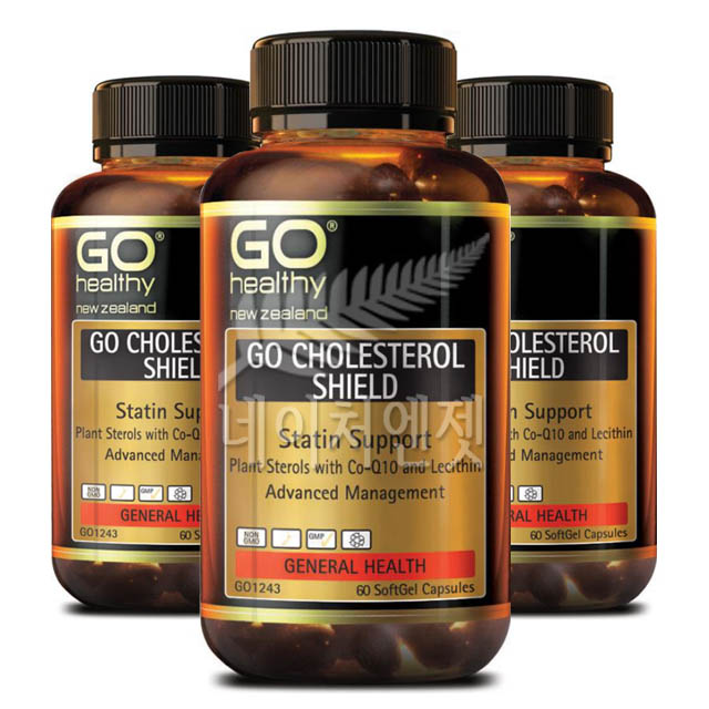 뉴질랜드 <b>고헬씨</b> 콜레스테롤 쉴드 60캡슐 3개 묶음