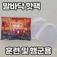 곰냥곰냥 발바닥 핫팩 군대 군인 행군 훈련소 입대 등산 손난로