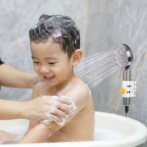 (반영구) 샤워기 거치대 아기 육아 문어발 홀더 걸이 화이트