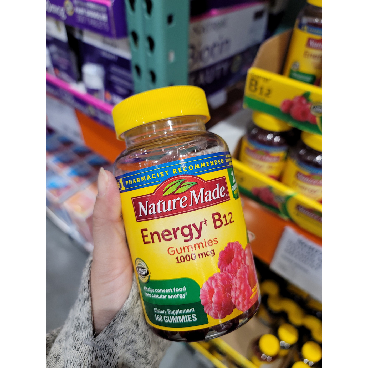 네이쳐 메이드 에너지 B12 구미 1000 mcg 160정