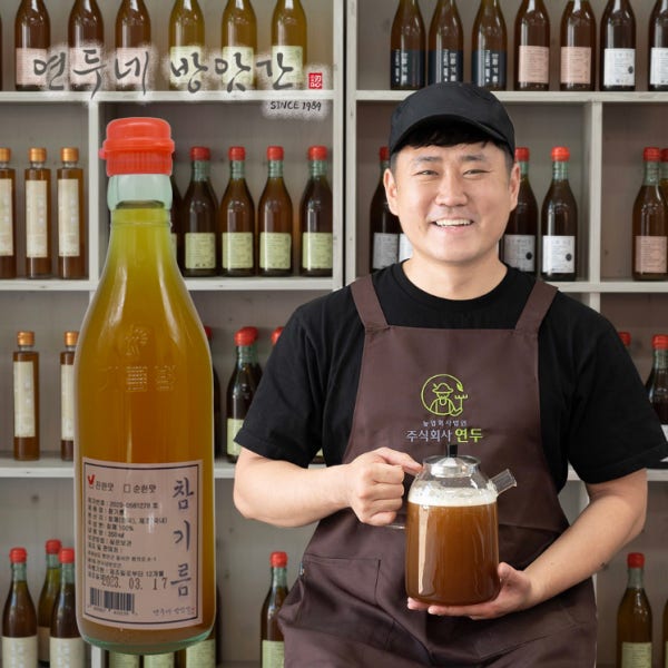 저온압착방식 방앗간 통깨 진한맛 참기름 350ml