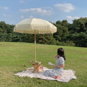 콜리타스 태슬파라솔 감성 휴대용 대형 비치 낚시 접이식 캠핑 파라솔