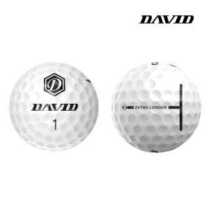 데이비드 고반발 골프공 P1 비거리 장타 골프볼 T라인 퍼팅정렬 1개입, 화이트