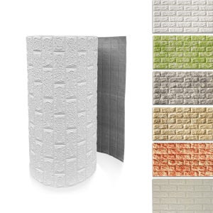 디비바 롤 폼블럭 접착식 벽지 곰팡이 결로 방지 보온 단열 폼블럭 고정폭1mx길이220cm