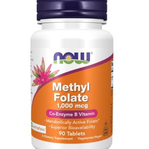 NOW 메틸 활성화 엽산 90정 임산부 임신 준비 초기 임신전 엽산