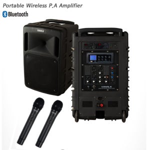KANALS BK-1050N 500W 충전식 무선앰프스피커 행사용 이동식 무선마이크일체형