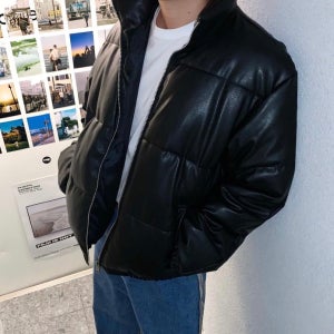 남자레더패딩 남자숏패딩 남성겨울점퍼