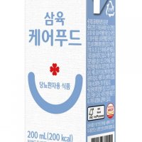 삼육 케어푸드 당뇨 환자 간식 두유 음료 영양식 200ml 24팩 병문안 선물