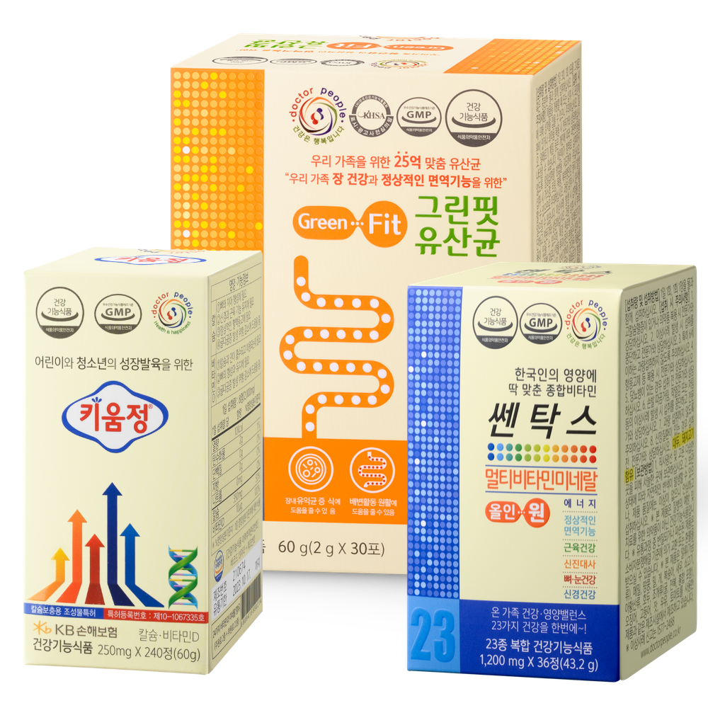 <b>닥터피플</b> Gift Set 키쎈유 (키움정, 쎈탁스올인원, 그린핏유산균)