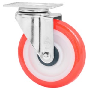 국산 우레탄바퀴 12.5cm(5인치)회전 무소음 캐스터 엘카 대차 구루마구르마 카트 끌차