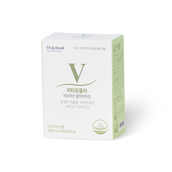 <b>닥터제안 비타포뮬러 피로개선 활력비타민</b> 활성엽산 1개월 900mg x 60정 홍경천 종합 비타민B C D 홍비씨