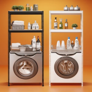 세탁기선반 스피드랙 통돌이 드럼 건조기 김치냉장고 선반 무볼트 렉 600300900 2단