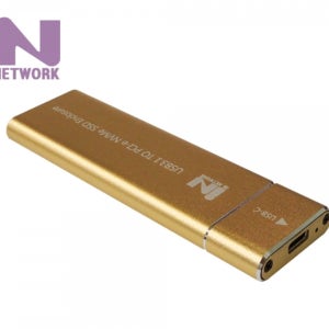 USB 3.1TYPE C NVMe M.2 SSD 외장케이스 골드 SSDM2A