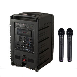 카날스 BK-882N 300W 무선이동식앰프스피커 무선마이크2개 포터블 강의용 휴대용