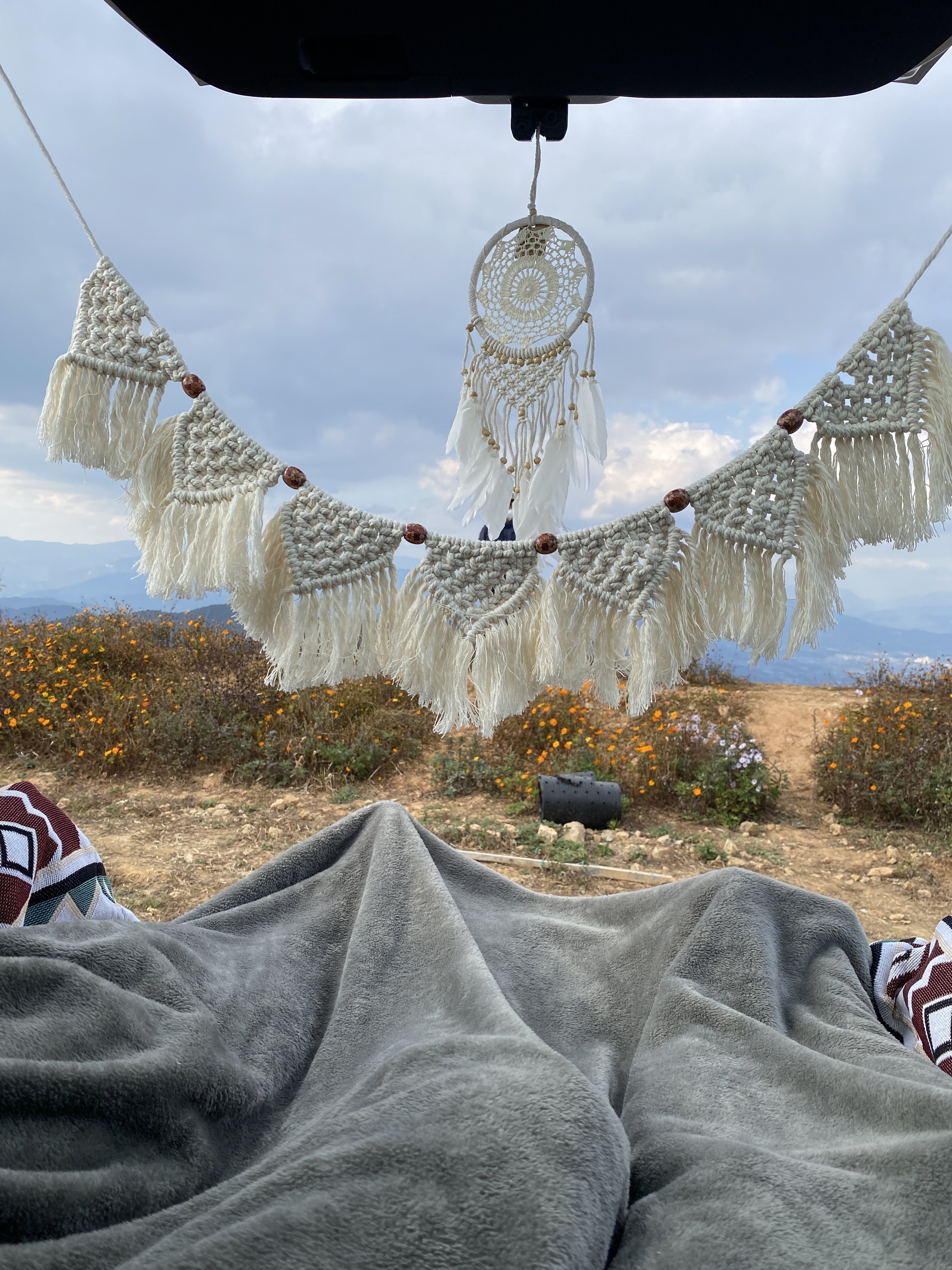 마크라메 가랜드 드림캐쳐 월 행잉 인테리어 벽 장식 소품