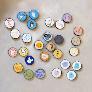 1+1 핸드폰 그립 스마트톡 제작 거치대 디자인 원형 하트 톡홀더