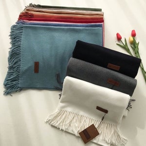 부드러운 울 100% 겨울 머플러 13컬러