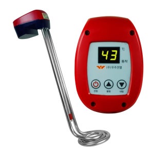 우주 명품 디지털 온수 히타 3kw ( 500mm ) 자동꺼짐 온도조절 물 데우기