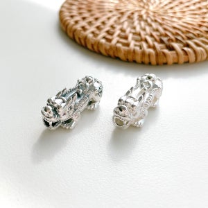 불교용품 실버925 소원 비휴 염주팔찌 재료 부자재 단주 108염주 합장주 참