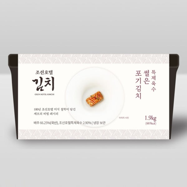 조선호텔 김치 특제육수 썰은포기김치 1.9kg