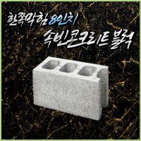 속빈콘크리트블럭 8인치 한쪽막힘