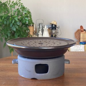 [ 매트블랙 ] 옹기보쌈그릇 2in1 전골냄비