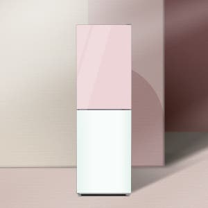 하이얼 아쿠아 글램글라스 스마트 콤비 냉장고 HRP257MDPW 248L 핑크