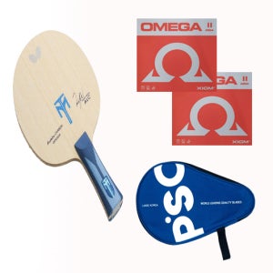 버터플라이 티모볼ALC FL그립 라켓 선택1번 오메가2(양면)+케이스