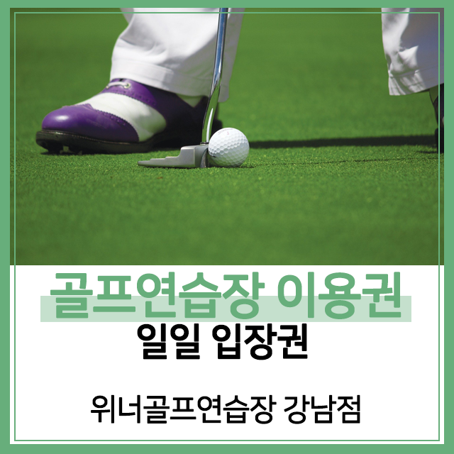 [위너골프연습장 강남] 골프연습장 일일 이용권