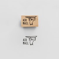 [knoopworks] 디자인문구 AIR MAIL Stamp 레터링스탬프 우드스탬프 다꾸 그림도장