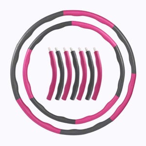 7마디 훌라후프 지압형 조립식 다이어트 뱃살 허리 복근 운동 8마디