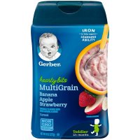 Gerber 거버 아기 멀티그레인 바나나 애플 딸기 시리얼 227g 6개입