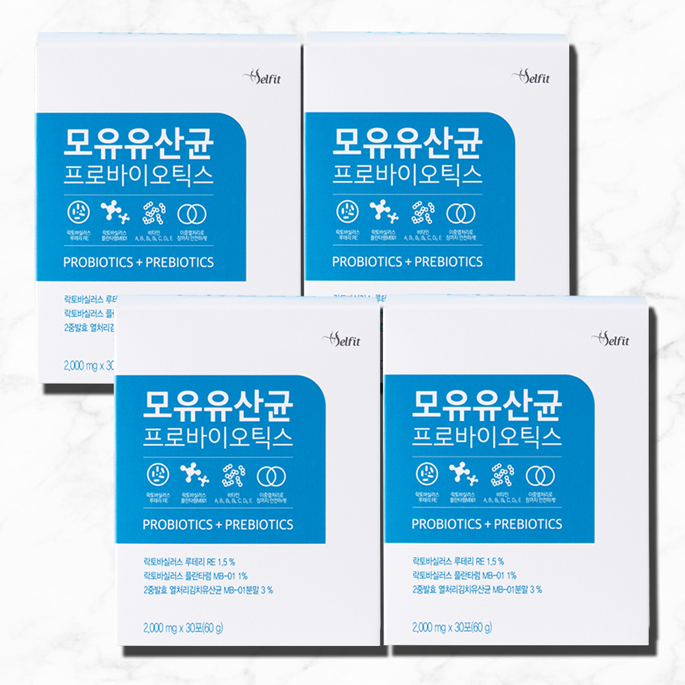 셀핏 모유유산균 프로바이오틱스 30포, 4개