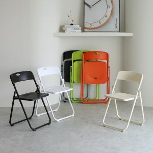 지엠퍼니처 제로 접이식의자 간이 교회 플라스틱 보조 등받이 폴딩 체어