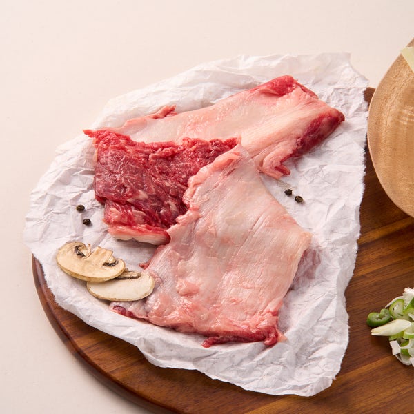 파파스컷 한우 스지 고기스지 쫄깃한 소고기 근막 힘줄 수육 전골용 1kg