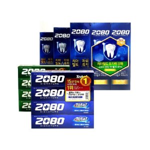 2080 치약 충치 치아밀도 강화 좋은 시그니처 파워쉴드 민트 150g X 4개