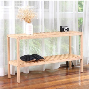 매직크린 원목2단벤치신발장(대) 3993