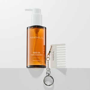 [키링 빗 증정] 나인밀라 시드 오일 헤어 에센스 아르간 미용실 화이트로즈향, 150ml, 1개