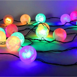 24V LED 50구 왕볼 앵두 트리전구 검정선 4색칼라 크리스마스 트리 무드소품 장식조명