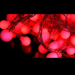 LED 앵두전구 트리 전구 볼램프 100구 검정선 빨강 크리스마스 트리 앵두 무드소품 장식조명