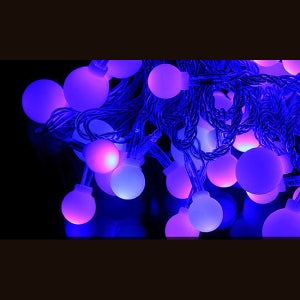 LED 앵두전구 트리 전구 볼램프 100구 검정선 파랑 크리스마스 트리 앵두 무드소품 장식조명