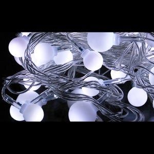 LED 앵두전구 트리 전구 볼램프 100구 검정선 백색 크리스마스 트리 앵두 무드소품 장식조명