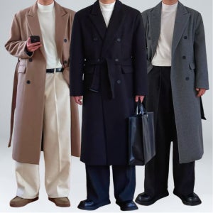 남자코트 겨울 발마칸 남자롱코트