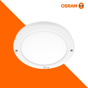 오스람 플리커프리 LED 조명 현관 베란다 220mm 20W, 원형 센서등 주광색(흰색빛)